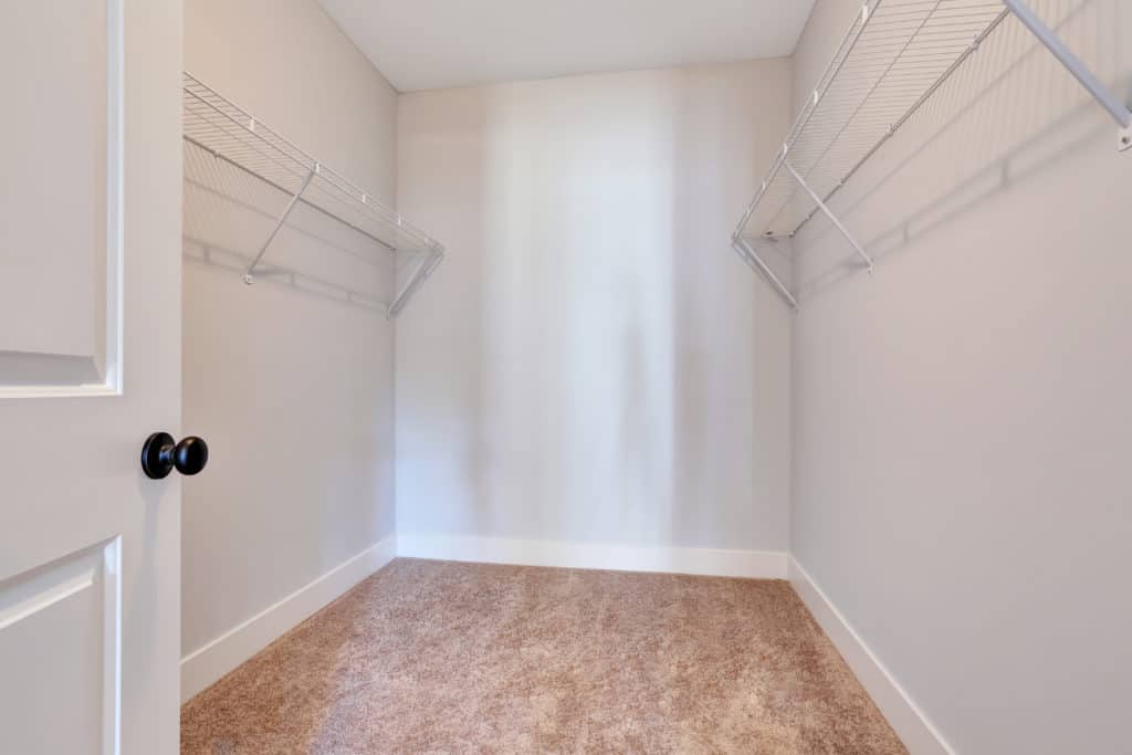 small walk-in closet