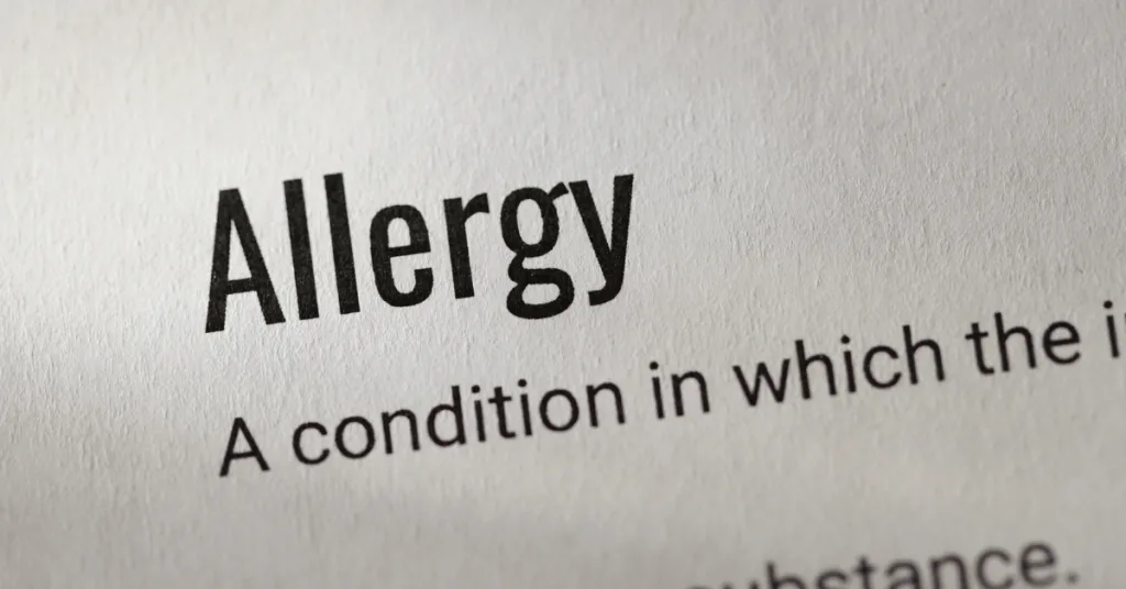 allergy text