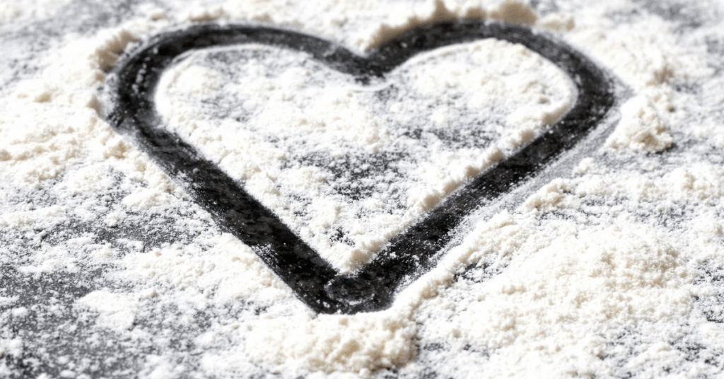 coconut flour heart