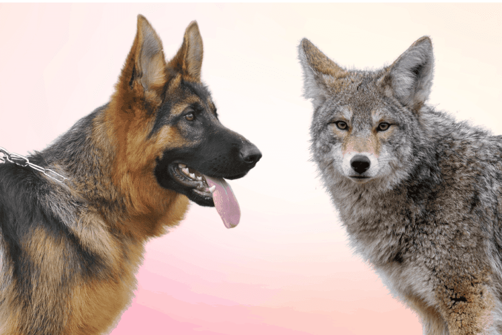 are coyotes related to german shepherds
