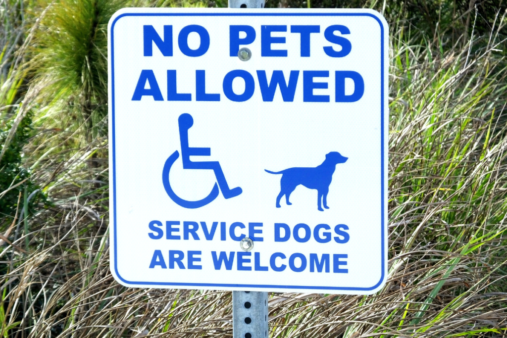 no pets allowed sign