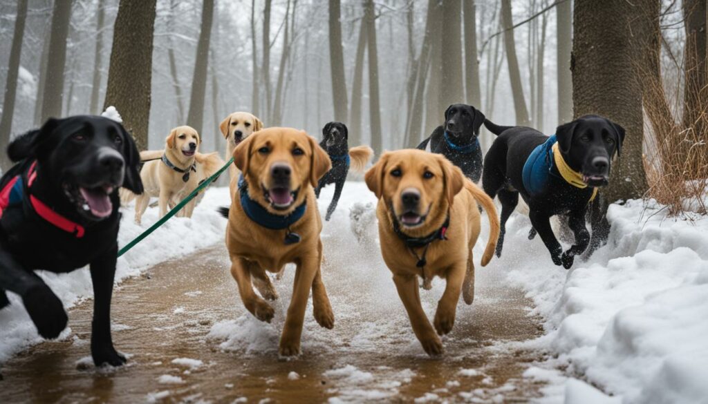 training labradors for cold weather